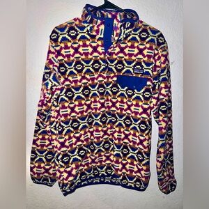 Patagonia Synchilla Snap-T Fleece Pullover Aberdeen Blue Butterfly Size Medium